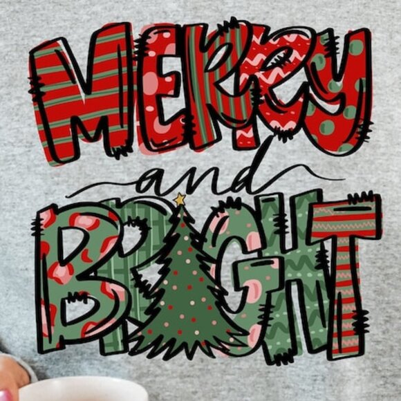 Christmas Sweatshirt, Unisex Christmas Sweatshirt, Christmas Sweatshirts 141 - Picture 2 of 5